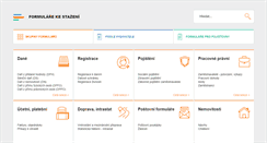 Desktop Screenshot of formulare-ke-stazeni.cz